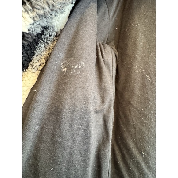 Knox Rose Jacket Womens Medium Black White Buffalo Plaid Sherpa Collared Pocket - Picture 8 of 11